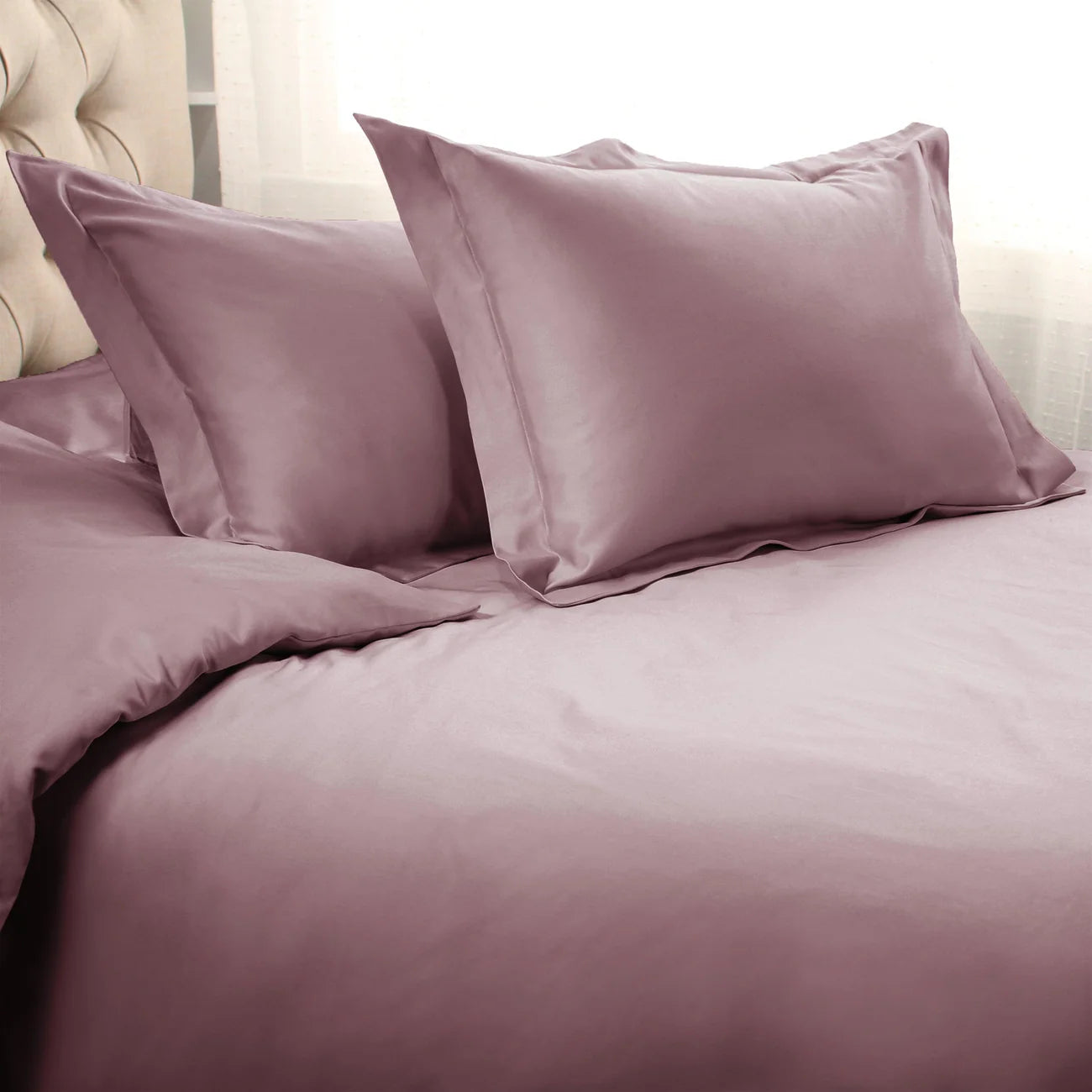 Egyptian Solid Cotton Duvet Cover Set