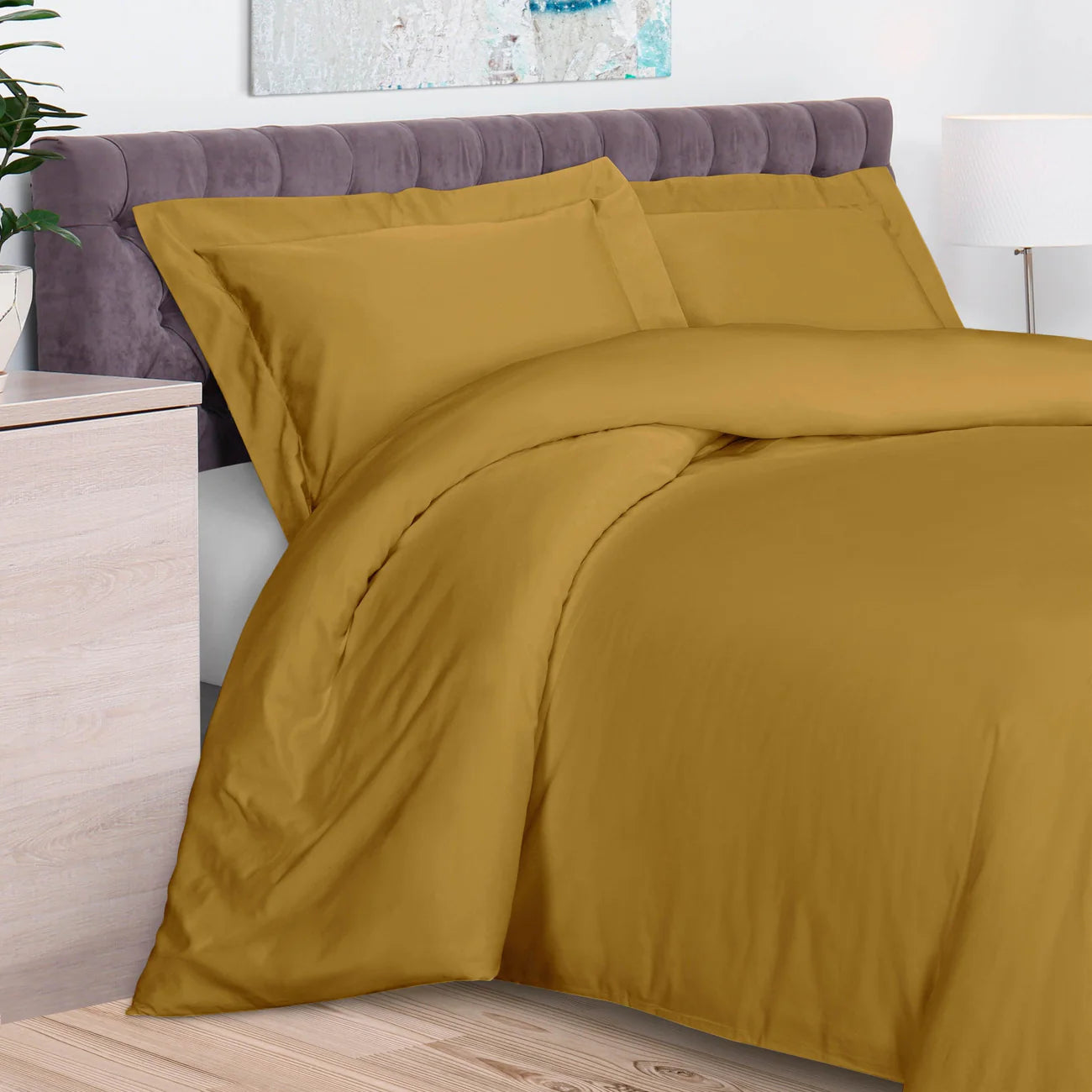 Bamboo Solid Duvet Cover Set