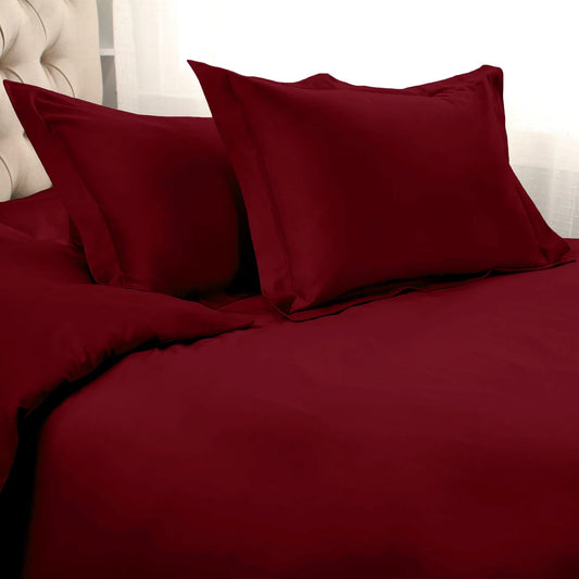 Egyptian Solid Cotton Duvet Cover Set