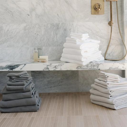 Waffle Bath Towels - Set of 2
