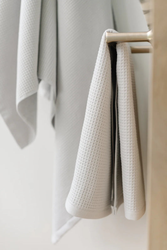 Waffle Hand Towels - Set of 2